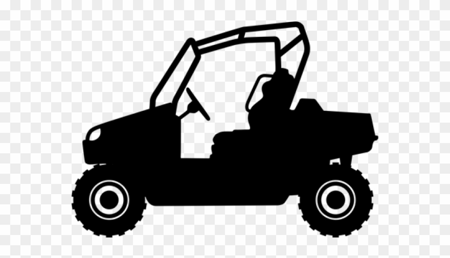 Utv Black And White Clipart - Png Download