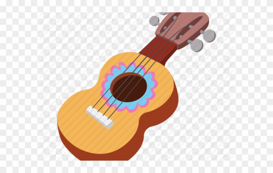 Ukulele Clipart Mexican Guitar - Mexican Guitar Cartoon - Png Download