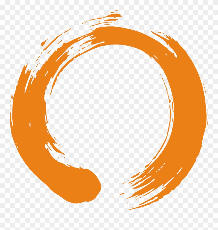 Enso Orange Zen Circle Clipart (3936996) PinClipart