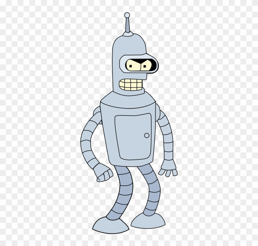 This Png File Is About Cartoon , Bender , Animation - Bender Futurama Transparent Clipart