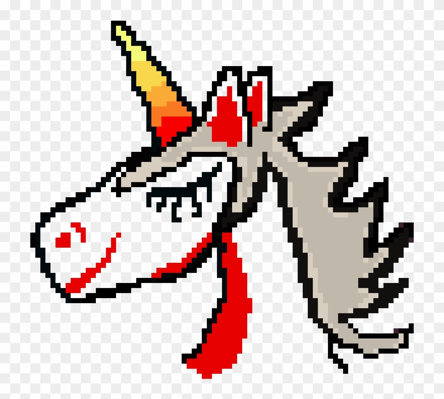 -the Same Unicorn, But Evil - Illustration Clipart