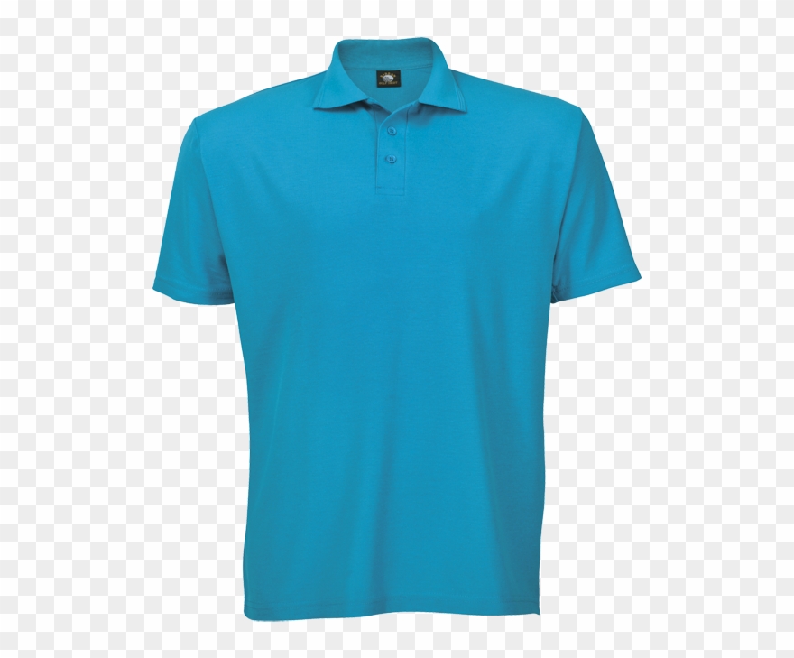 Free Tshirt Template Blue Golf Shirt - Gildan Neon Blue Shirt Clipart
