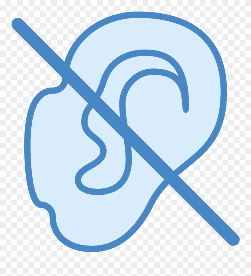 It Is A Human Ear With The Person's Head Not Visible - Not Hearing Clipart