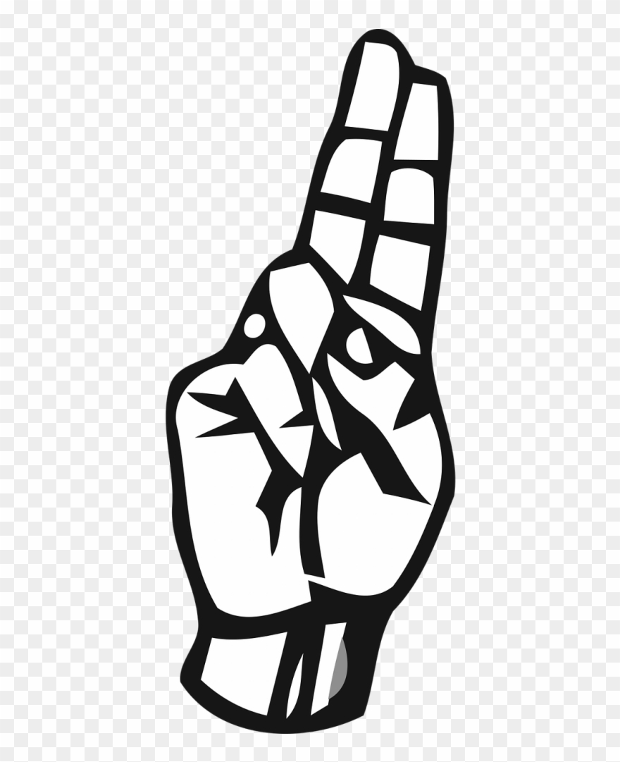 Alphabet,deaf,deaf - Sign Language Letter U Clipart