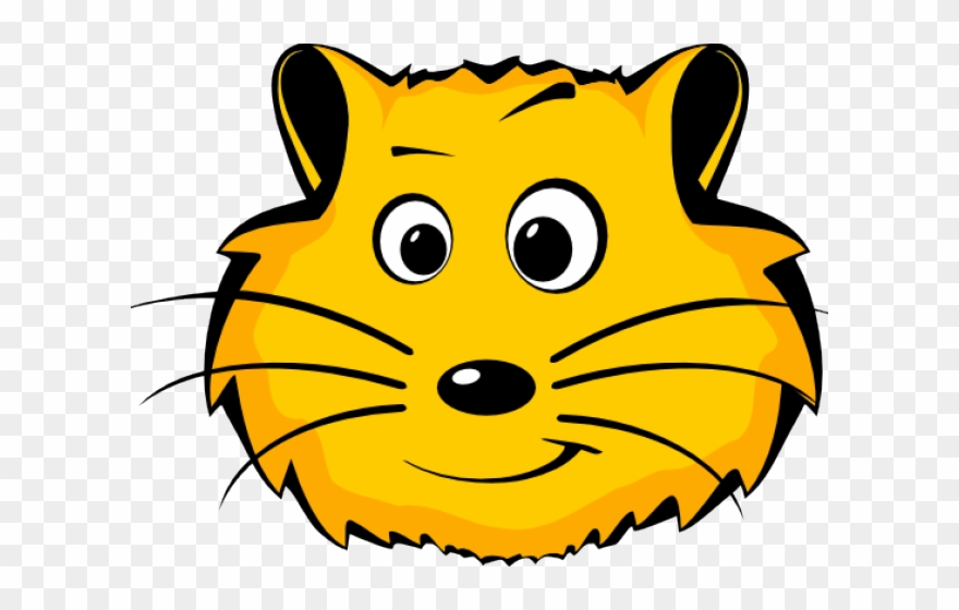 Hamster Clipart Chubby Cheek - Animals Face Clip Art - Png Download