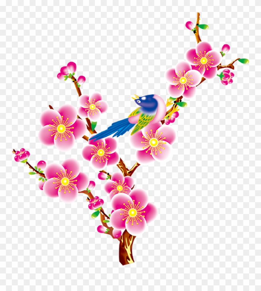 Floral Design Bird Flower Clipart