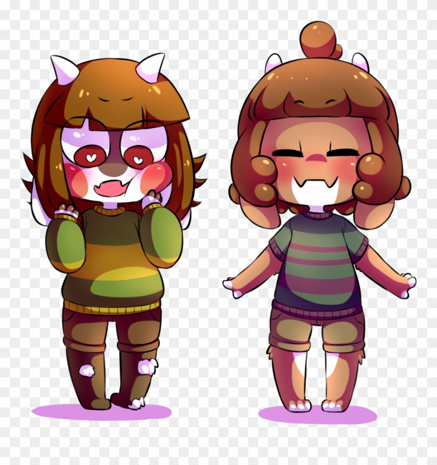 “ I've Been Able To Draw Smol I Think I - Overtale Chara And Frisk Clipart