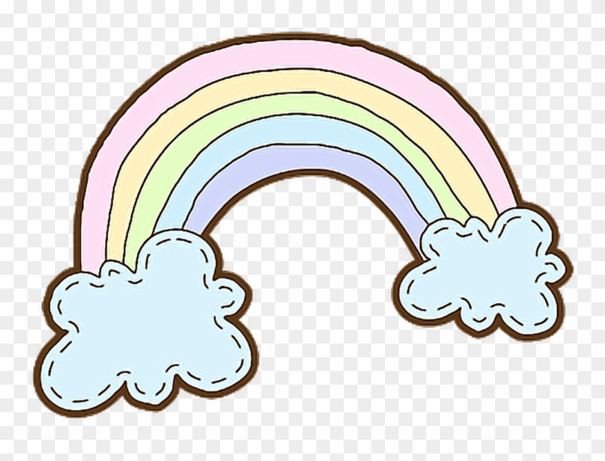 #cute #colorful #rainbow #could #cartoon #drawing #dreamy Clipart