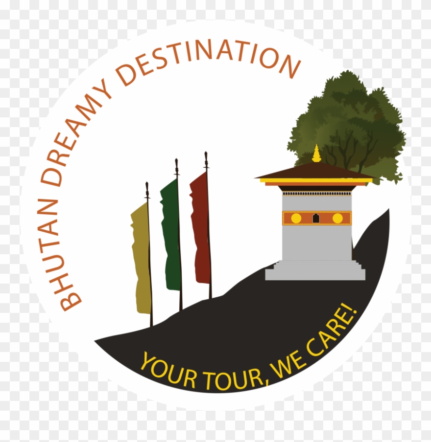 Bhutan Dreamy Destination - Illustration Clipart