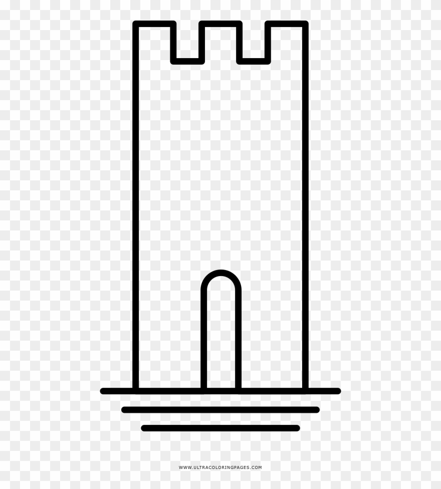 Tower Coloring Page Clipart