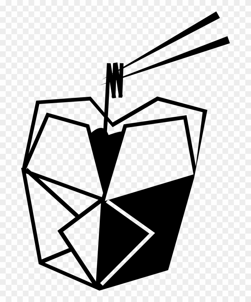 Chinese Food Box With Chop Sticks - Chinese Food Icon Png Clipart