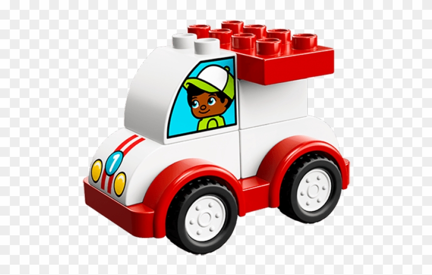 Race Car Clipart Profile - Duplo White Car - Png Download