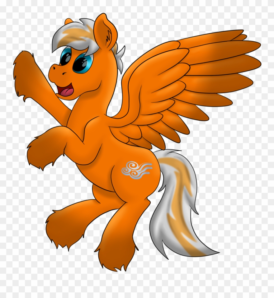 Saxpony, Flying, Male, Oc, Oc Only, Oc - Cartoon Clipart