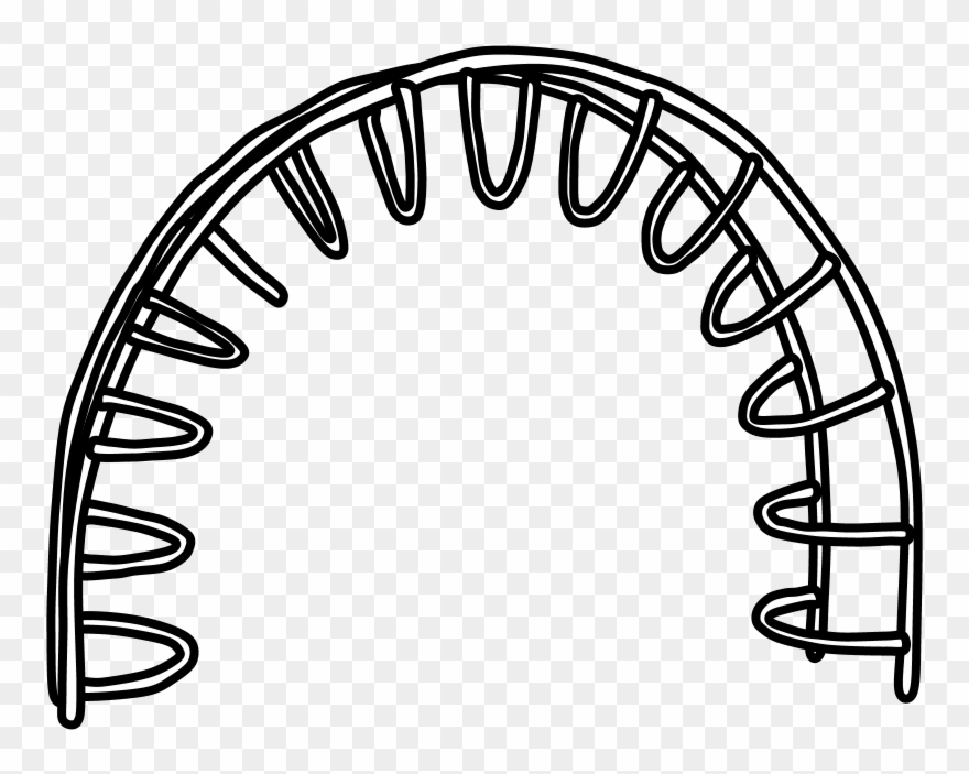 Half Moon Climber, Black And White, Png - Circle Clipart