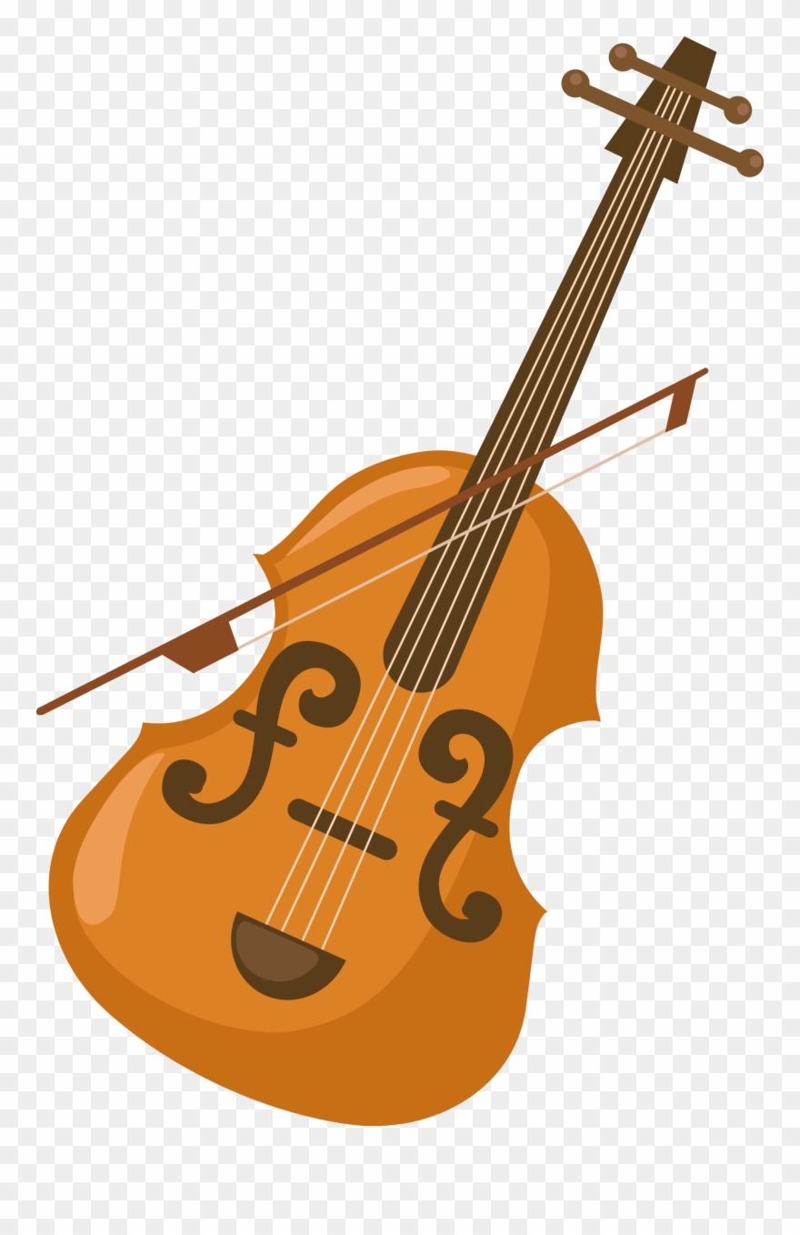 Vector Alphabet Photography Illustration Instrument - V For Violin Clipart
