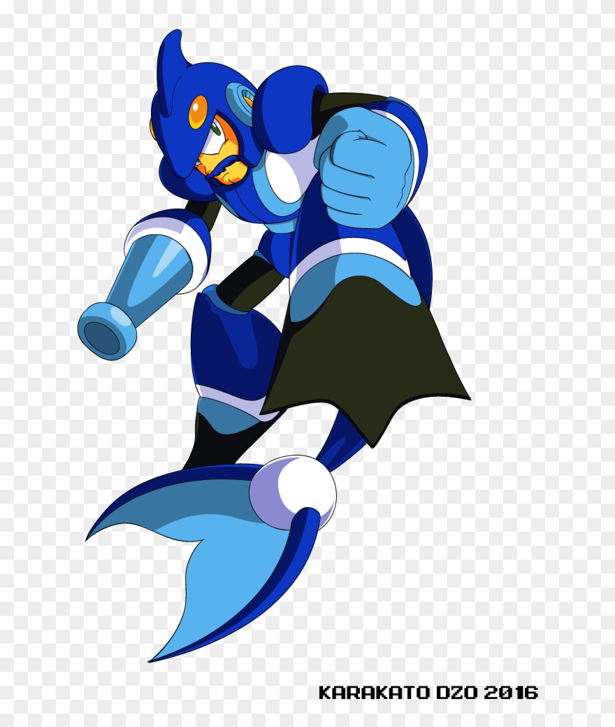 Dolphin Man - Megaman Dolphin Man Clipart