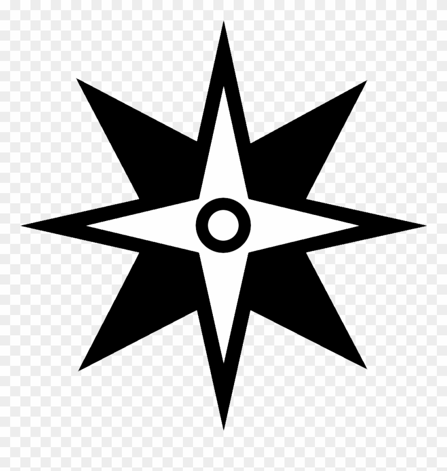 Unified Nasaran Federation - Black 8 Pointed Star Clipart
