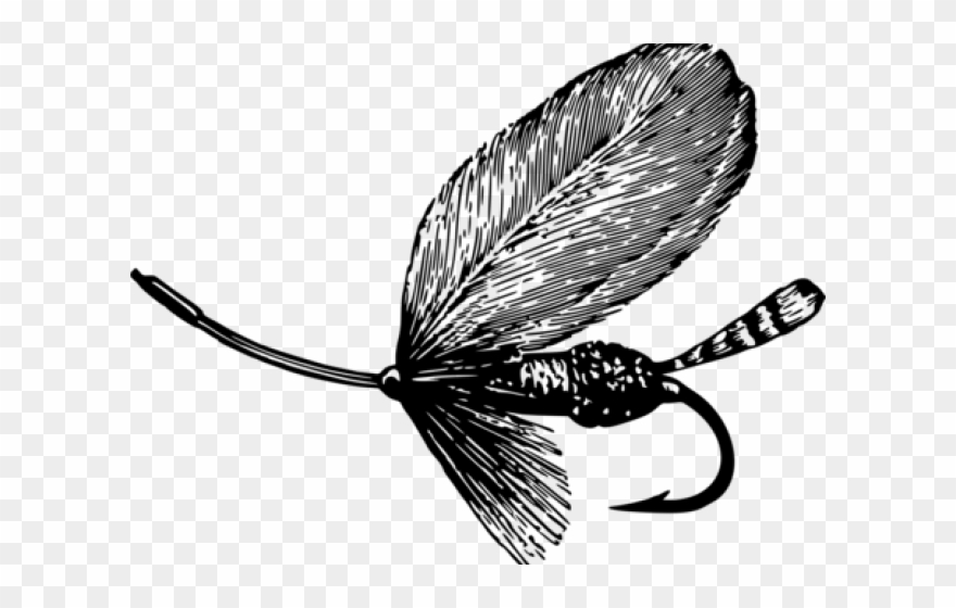 Hook Clipart Vintage Fishing - Clipart Fly Fishing Lures - Png Download