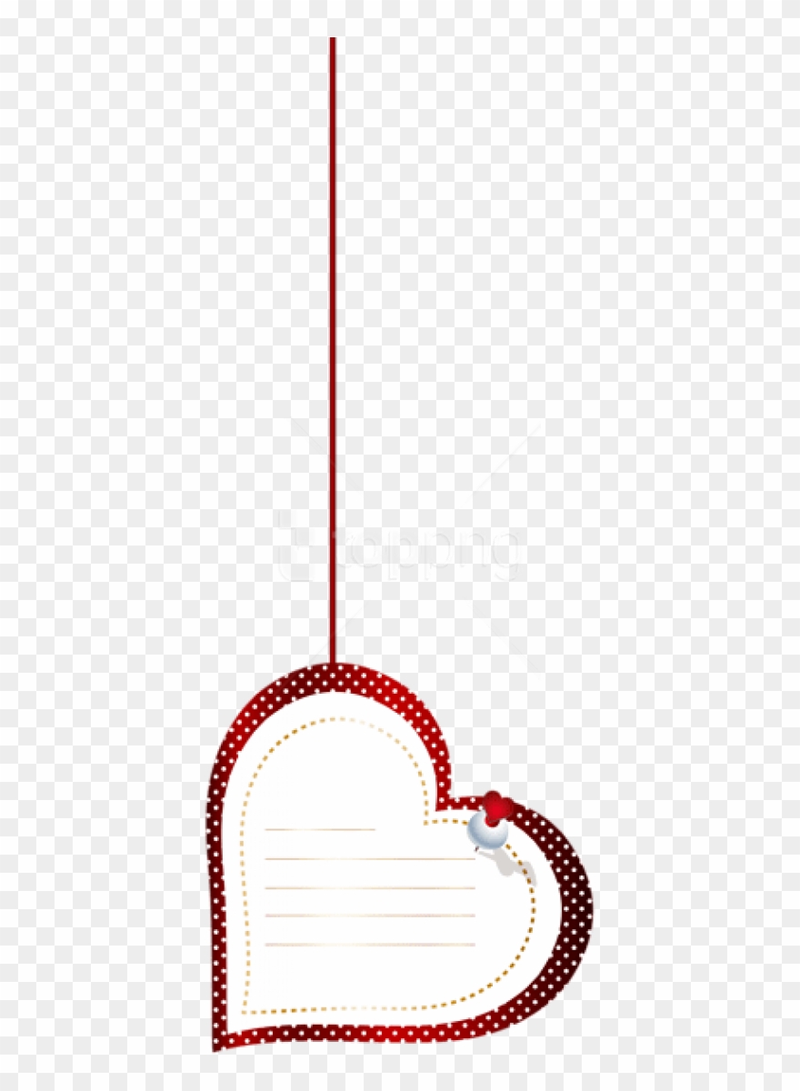 Free Png Download Hanging Heart Label Transparent Png - Heart Hanging Png Clipart