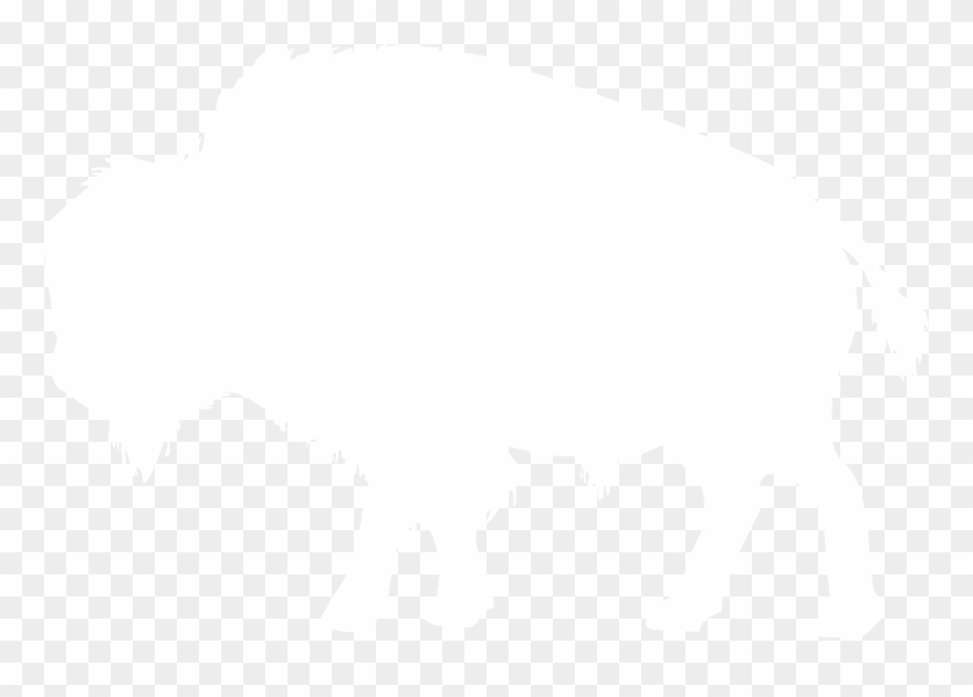 Bison Black And White Outline Clipart