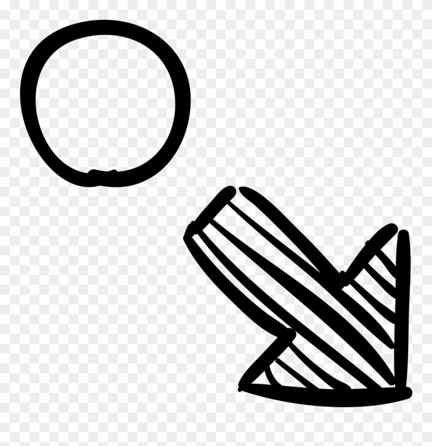 Circle And Right Down Arrow Svg Png Ⓒ - Flecha Hacia Abajo A La Derecha Clipart