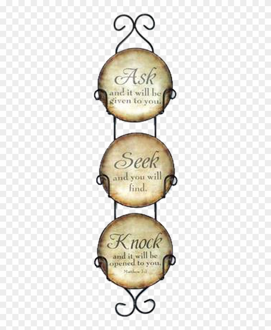 Ask Seek Knock - Ceramic Clipart