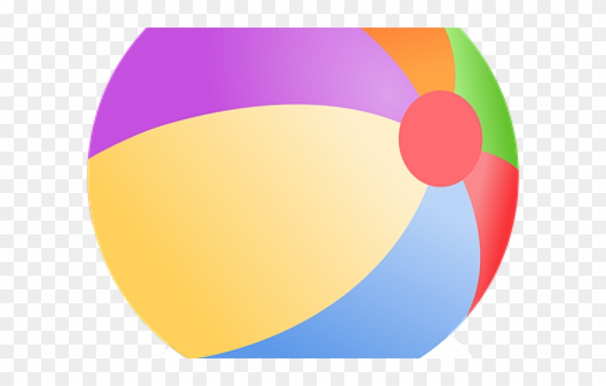 Beach Ball Clipart Play - Circle - Png Download