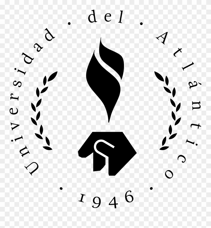 Escudo Negro Transparente De La Universidad Del Atlántico - University Of Atlántico Clipart