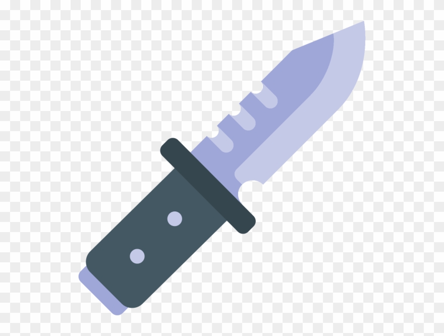 Cuchillo Emoji Png - Hunting Knife Clipart