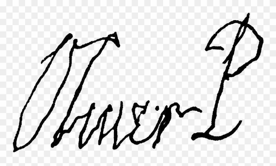 Signature Of Oliver Cromwell - Oliver Cromwell Signature Clipart