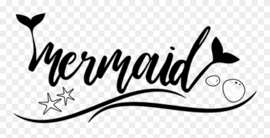 Word Mermaid Clipart - Png Download