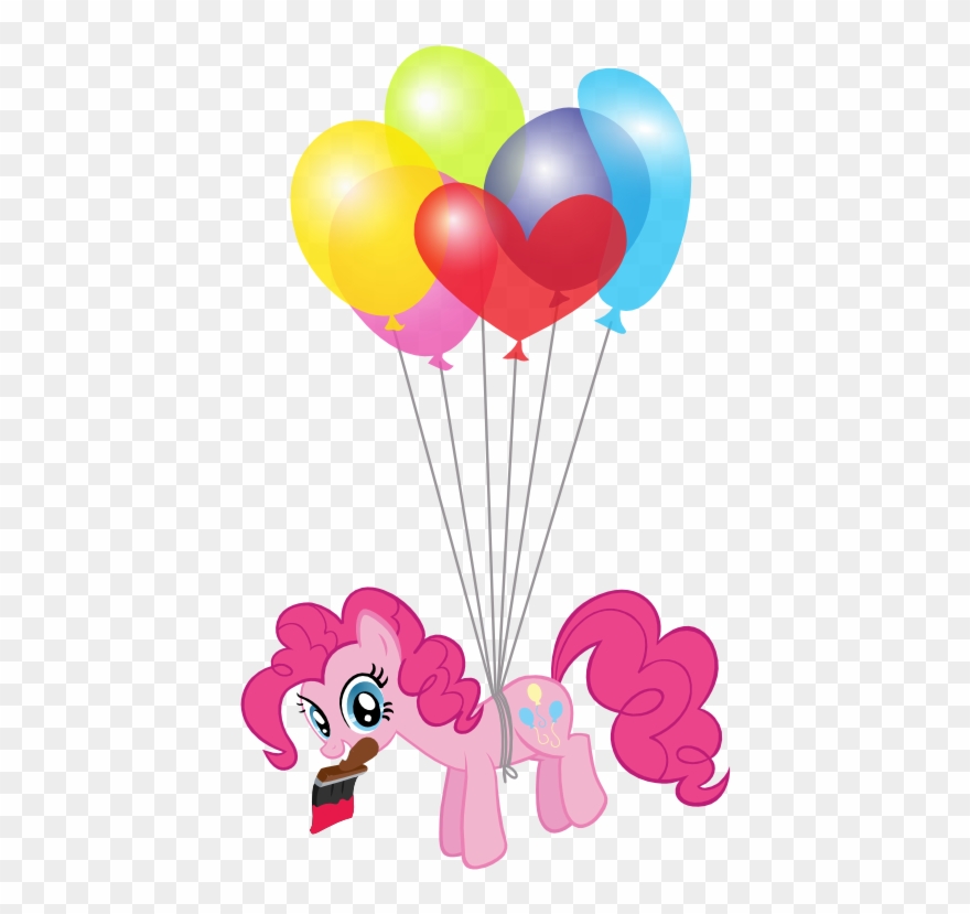 Artist Trueacti Balloon - Pinkie Pie With Balloons Clipart