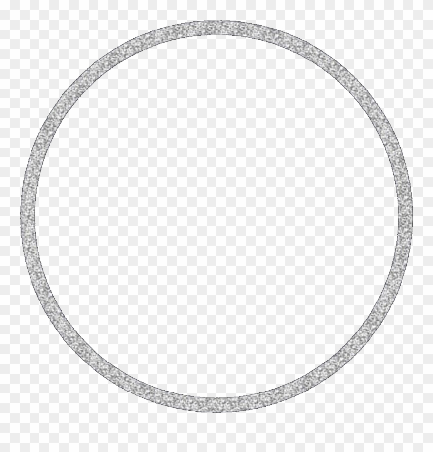 #circle #silver #silvercircle #glitter #frame #circleframe - Silver Glitter Circle Frame Png Clipart
