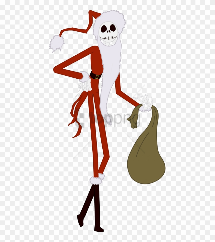 Free Png Download Nightmare Before Christmas Png Images - Tim Burton Jack Skellington Santa Clipart