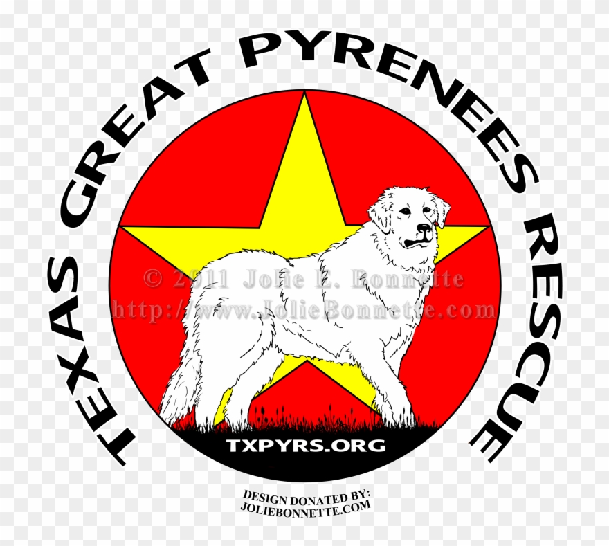 Texas Great Pyrenees Rescue Logo - Icon Clipart