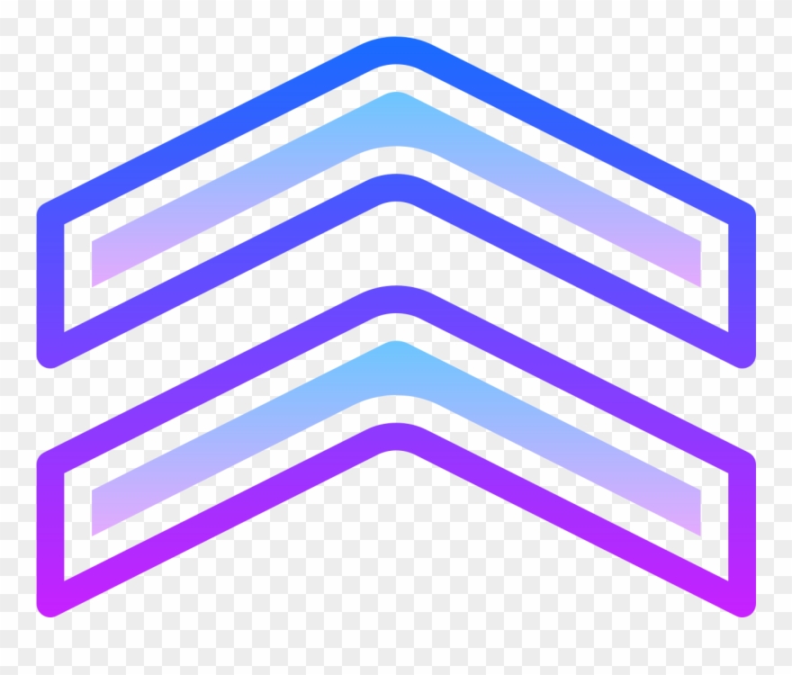 This Icon Represents Chevron, It Is Two Triangle Lines Clipart