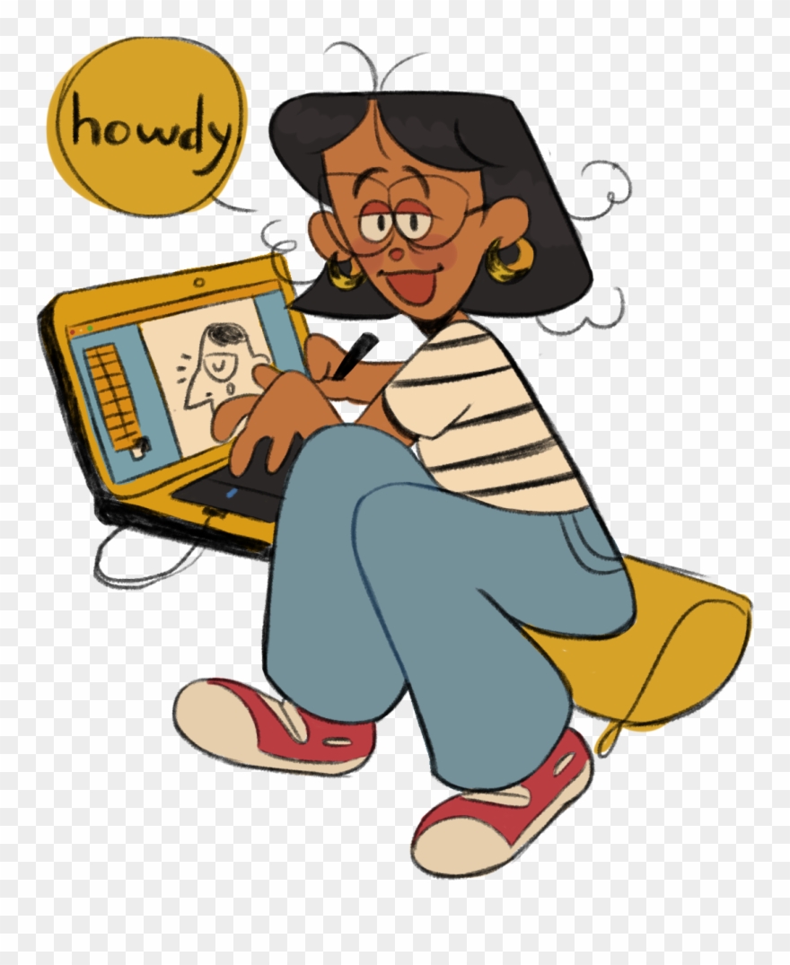 Her Bachelor's In Drawing & Animation At The University - Cartoon Clipart