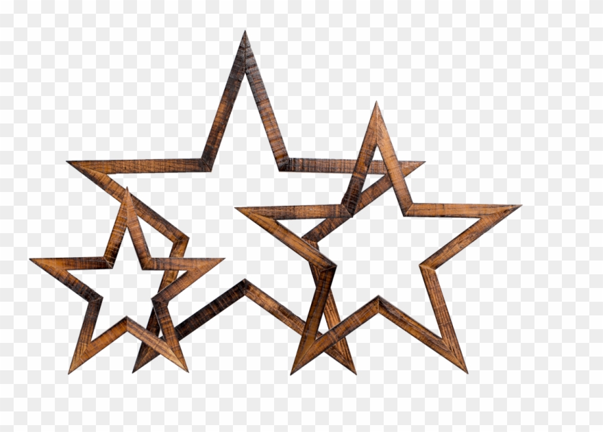 The Heritage Star - Star With Black Outline Clipart
