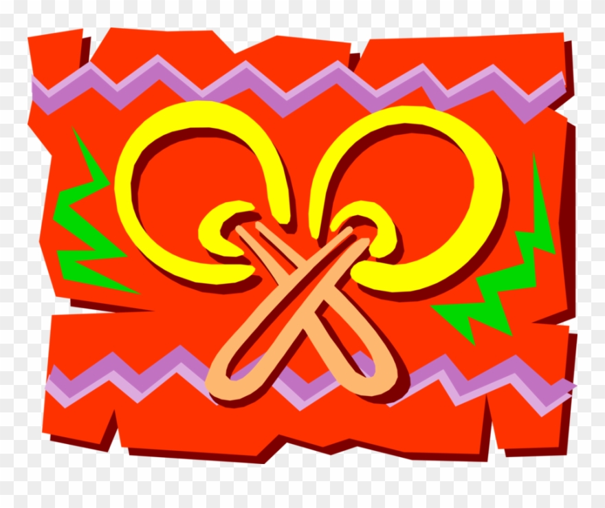 Vector Illustration Of Latin Music Maracas Or Rumba - Illustration Clipart