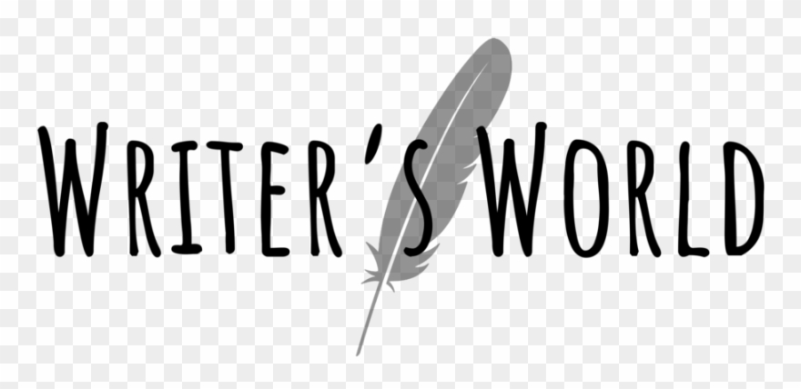 Writerls World Logo 4 Black - Calligraphy Clipart