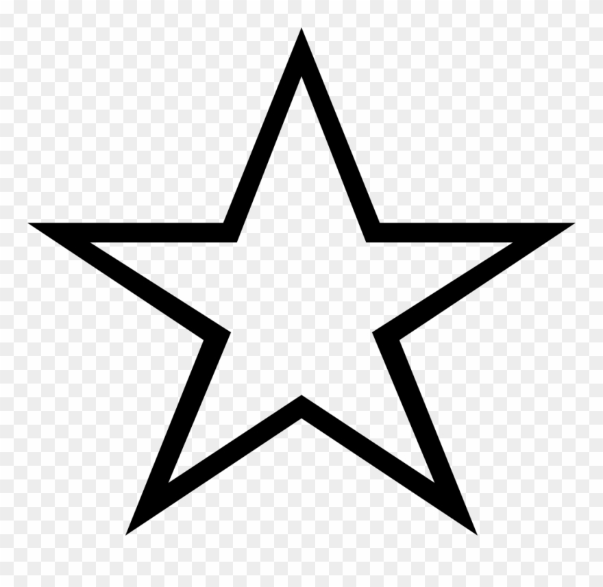 Download Png File - Star Outline Vector Png Clipart (#3944288) - PinClipart