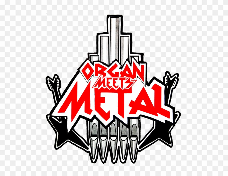 Organ Meets Metal - Illustration Clipart