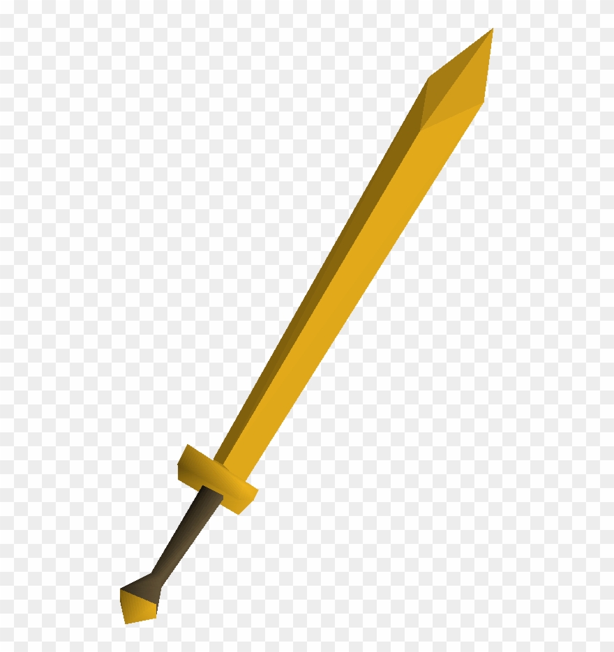 The Gilded 2h Sword Is A Gold-plated Version Of The Clipart