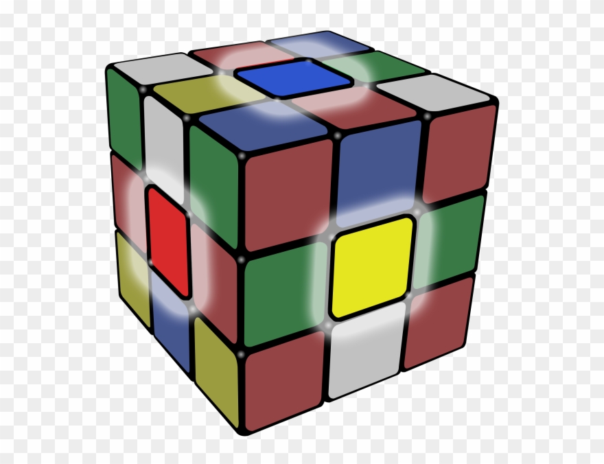 Rubix Cube Png - Center Piece Rubiks Cube Clipart
