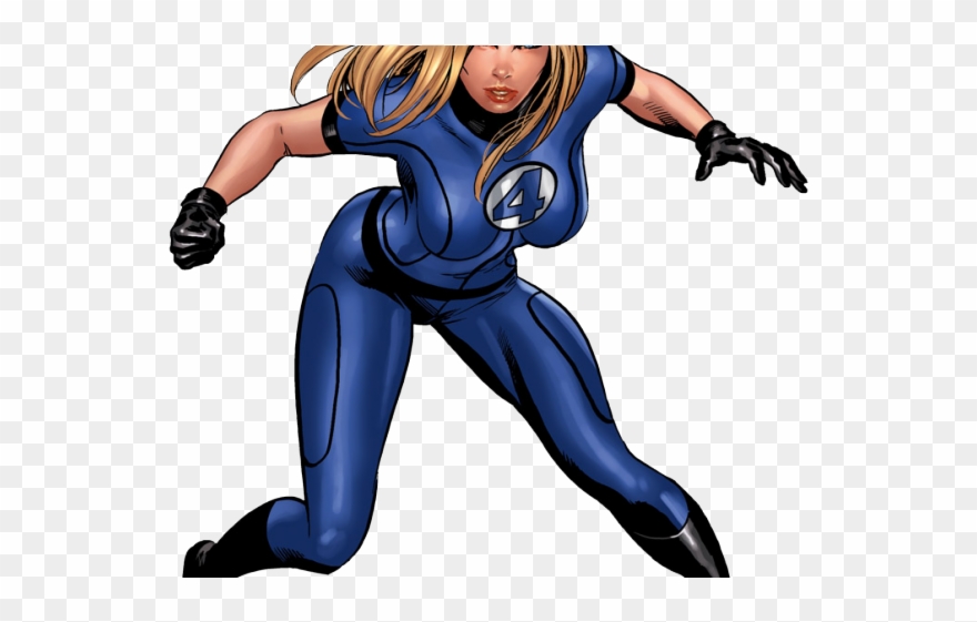 Invisible Woman Clipart Fantastic Four - Comic Invisible Woman Marvel - Png Download