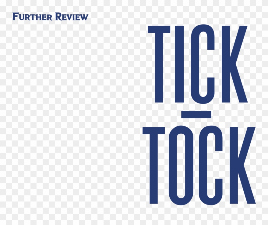 Tick Tock Banner - Electric Blue Clipart