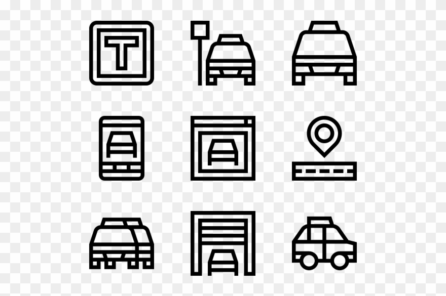 Taxi Service - Printed Materials Icon Clipart