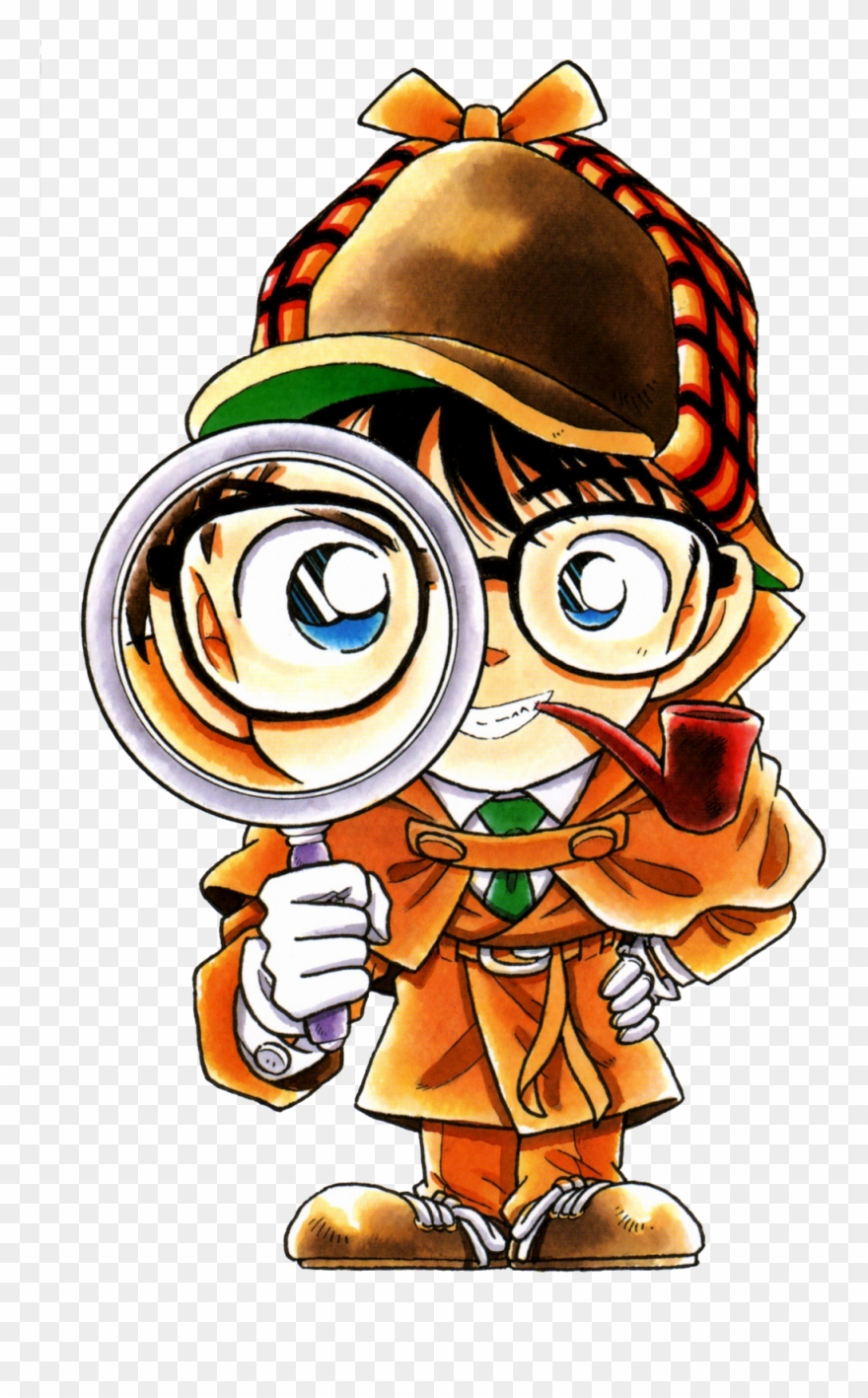 El Plan Lector - Detective Conan With Magnifying Glass Clipart