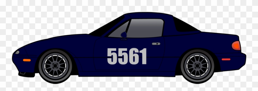 2000 Mazda Miata - Race Car Clipart