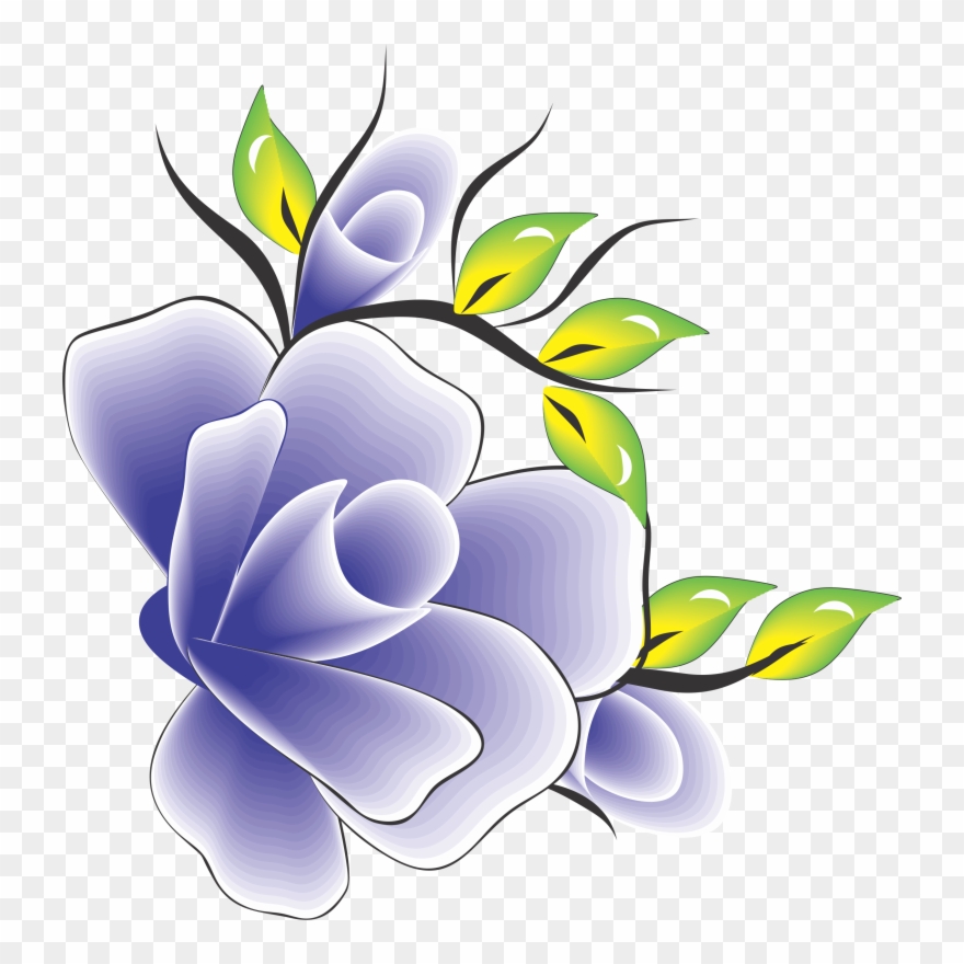 Pin Flor Clipart - Flowers Drawing Color Hd - Png Download